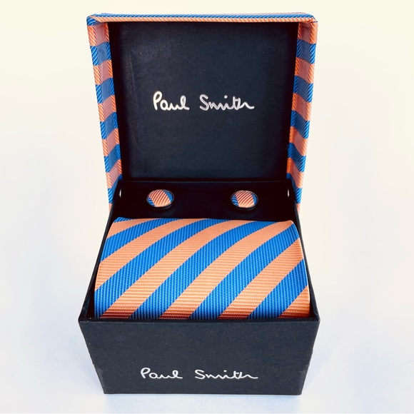 Paul Smith London Tie, Cufflinks, and Pocket Square Gift Set - Picture 2 of 16